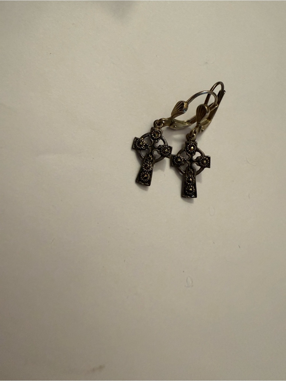 Solvar Sterling Silver Earrings with Marcasite